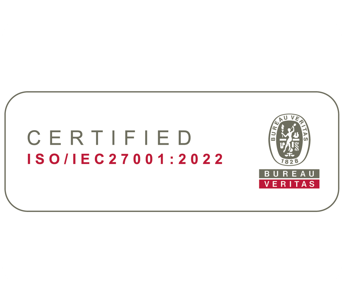 Certificación ISO/IEC 27001:2022 de Bureau Veritas